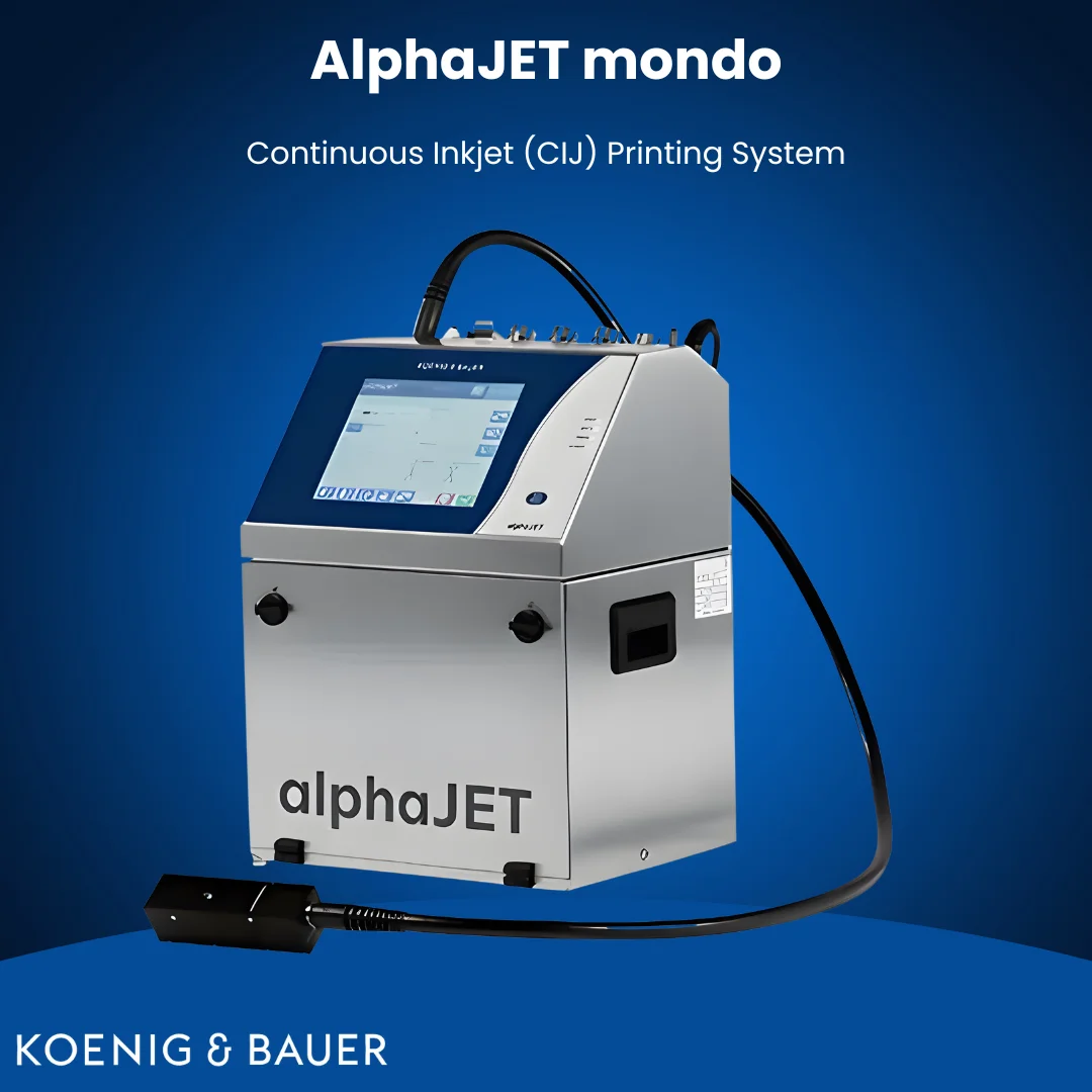 alphaJET mondo CIJ Printer for Carton & FMCG Batch Coding