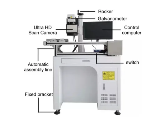 Doyalaser Automatic Focus CCD Vision Positioning Fiber Laser Marking Machine