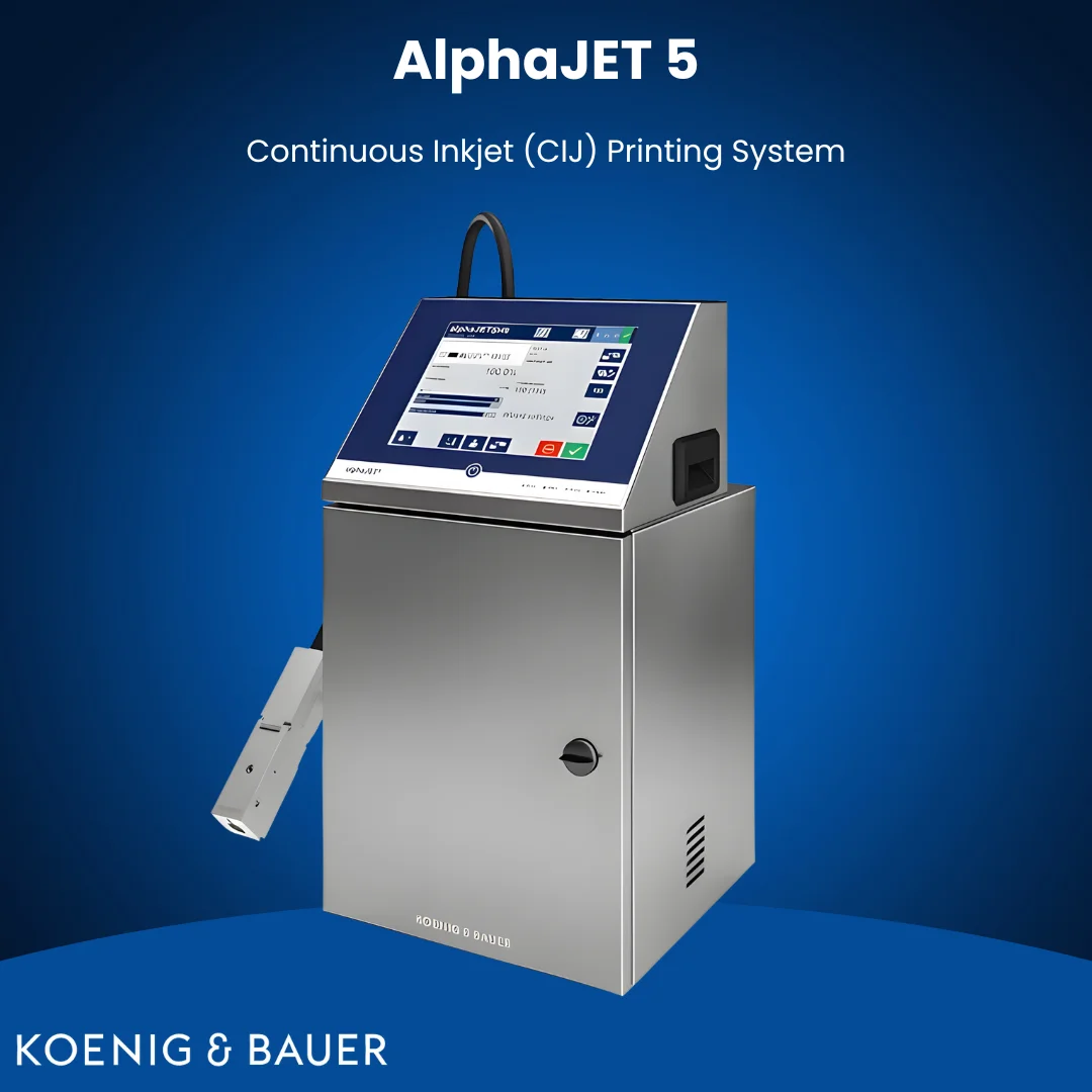 alphaJET 5 CIJ Printer for Beverage Bottle & FMCG Coding