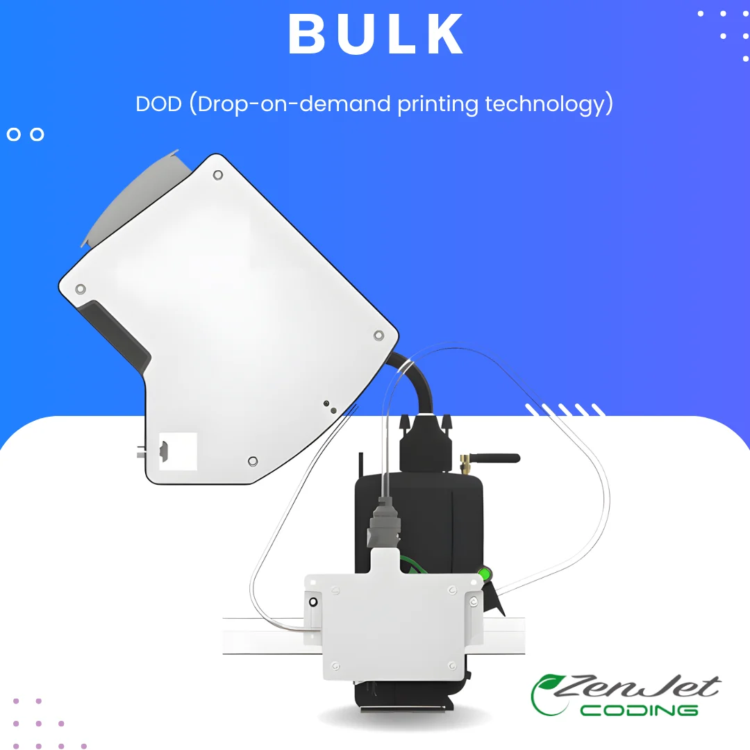 Zenjet Bulk Industrial Inkjet Printer for High-Volume Coding
