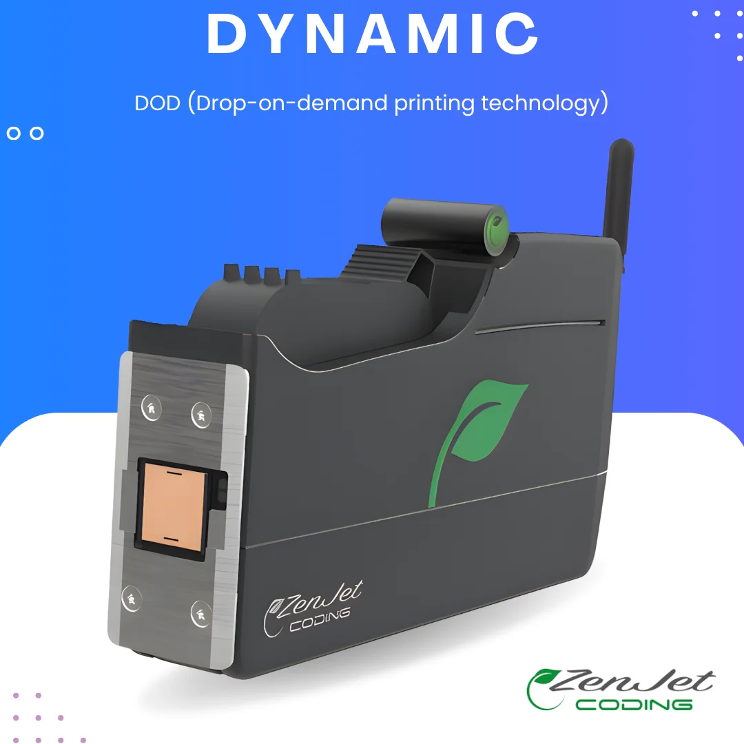 Zenjet Dynamic TIJ Coder for Carton & Barcode Printing