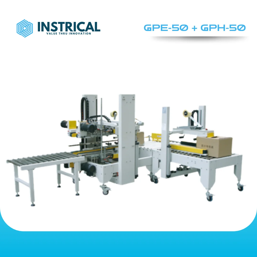 Automatic Corner and Side Sealing Machine – GPE-50 + GPH-50