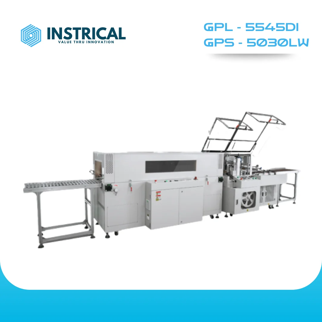 Fully Automatic L Type Vertical Upper & Lower Sealing and Shrinking Machine  GPL-5545DI + GPS-5030LW